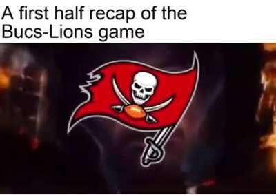 A first half recap of the Bucs-Lions game