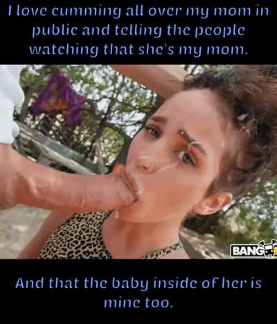 Telling people she's your mom.