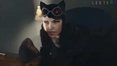 Catwoman enjoying herself...