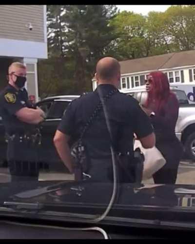 A Quincy woman was falsely accused of waving a gun at another driver and running other cars off the road.