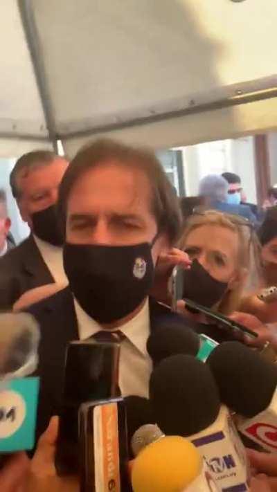 El presidente Luis Lacalle Pou sobre la muerte de Maradona