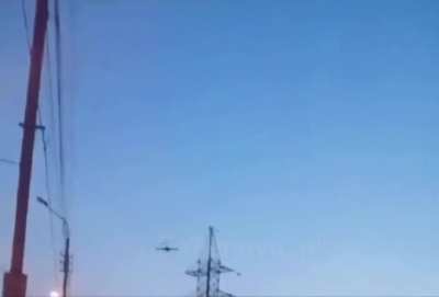 Ukrainian long-range drone AN-196 Liutyi destroy Russian high-voltage transmission tower. Saratov Oblast, Russia. 06.06.2025