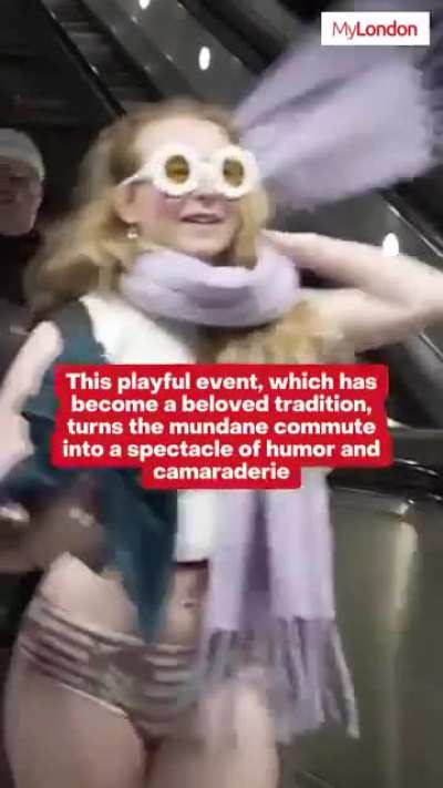 No Trousers London Tube event