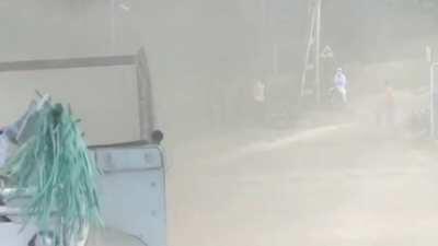 (D or V) The person in blue dress is a woman.