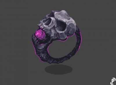 Skull ring animated