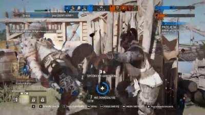 Almost lost his lucky axe