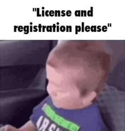 Hullo officer, just a sec-