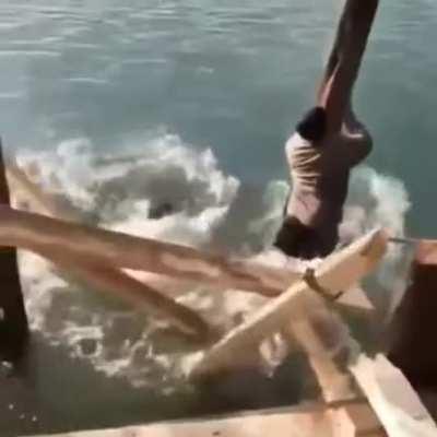 Building a pier while standing on it