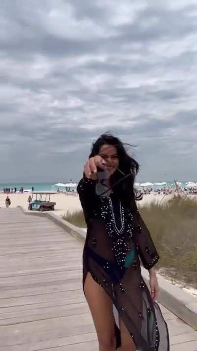 Wearing kurti and bikini at the same time 😀