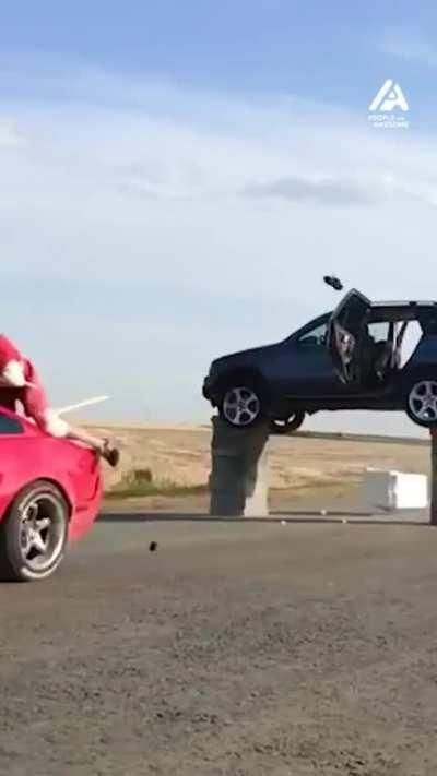 Crazy stunt