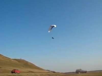 When paragliding gone wrong