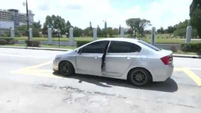 CREDIT: MALAYSIA GAZETTE Dua pegawai Suruhanjaya Pencegahan Rasuah Malaysia (SPRM) berlari laju keluar dari Mahkamah Sesyen selepas didakwa atas pertuduhan rasuah di sini hari ini