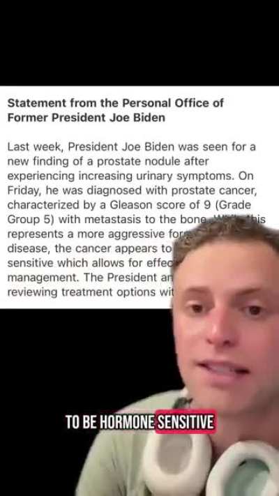 Former President Biden (82) diagnosed with Aggressive Form of Cancer