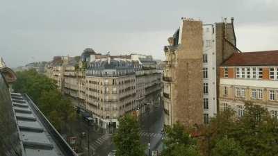 Summer thunderstorm in the 6th arrondissement of Paris