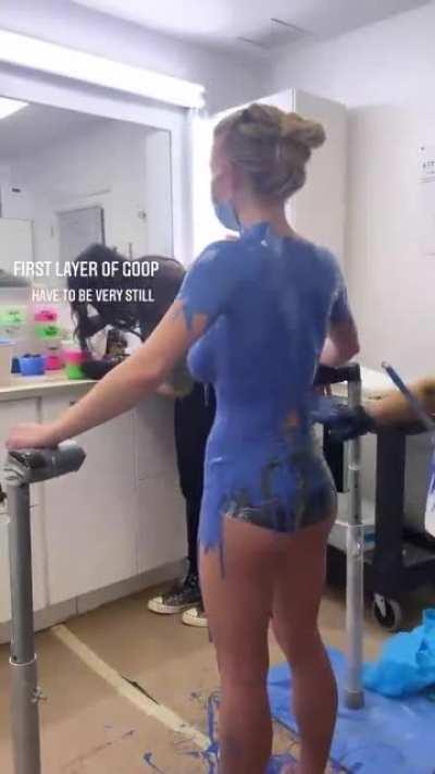 Speaking of dream jobs, Sydney Sweeney getting a full body cast