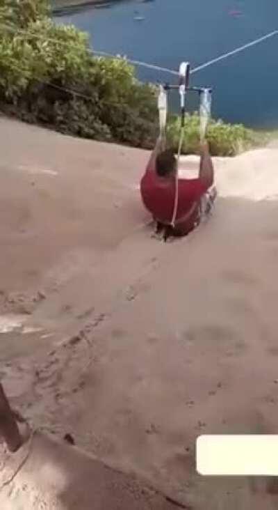 Blursed zip line