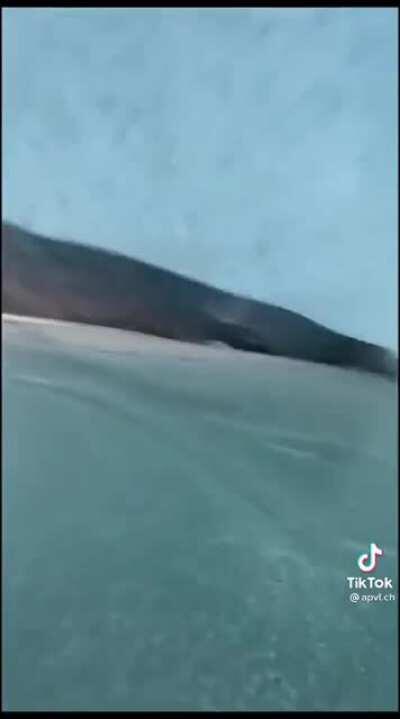 Crawling through a glacier (sorry about the music)