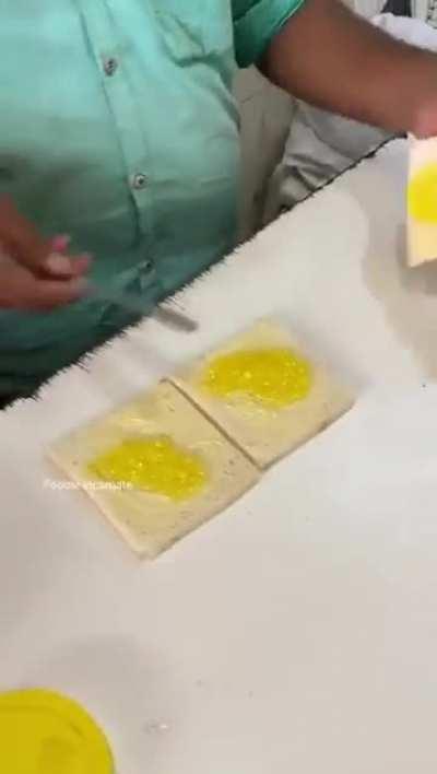 Pineapple, Ice-cream and Cheese sandwich?