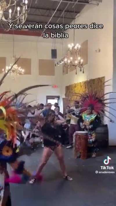 Twerking during a ceremonial Aztec dance…