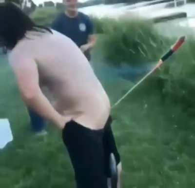 Putting a firecracker up you're arse is always a good idea