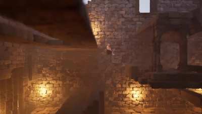 [Vaulting Over It] I made a game physics based game where you climb with a tree branch. You can play the demo on Steam, I’m sorry in advance…