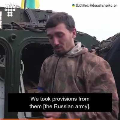 People greeted us with tears of joy in their eyes. Our Defenders talk about liberated Izyum. 📹@HromadskeUA