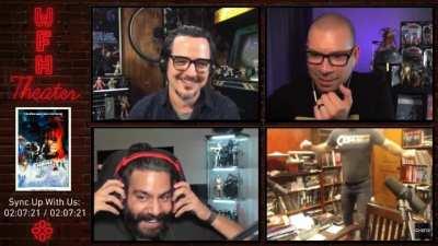 Sam Witwer, the voice of Darth Maul, getting into character