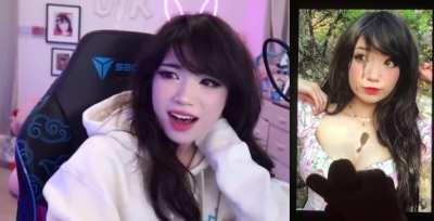 Emiru sees my tribute while browsing the subreddit 😍