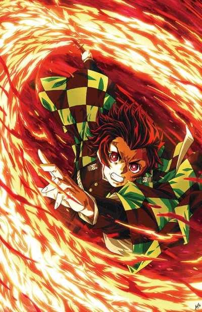 Spent over 80 hours on this special 3D Painting of Tanjiro! Commissioned for Zach Aguilar, the Official Voice Actor of Tanjiro!