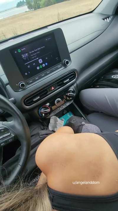 Park the car so I can give you a blowjob.