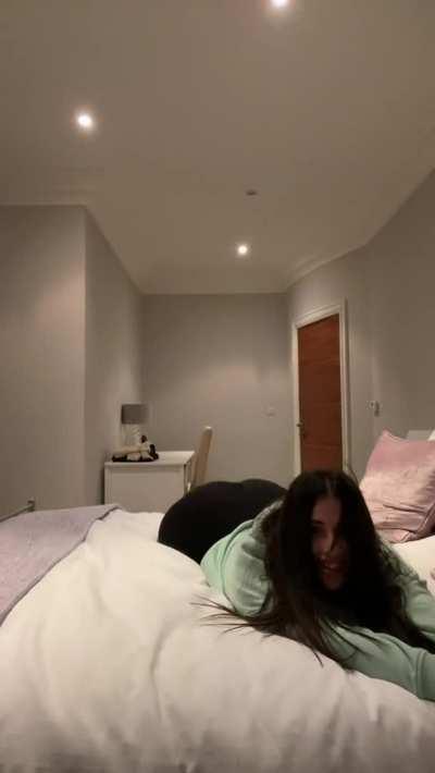 Lil' mama be massacring it...