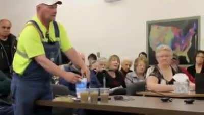 To lie and saying he would drink dirty water