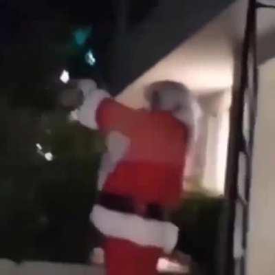 Santa Clause during the off-season