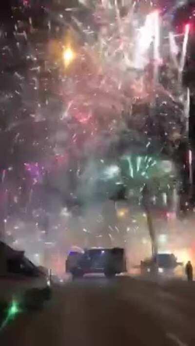 WCGW storing fire works in a supermarket