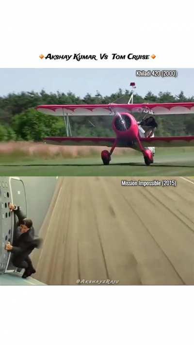 Who did it better?? #AkshayKumar #TomCruise