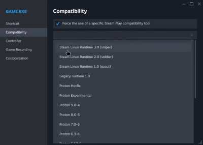 annoying steam dropdown bug