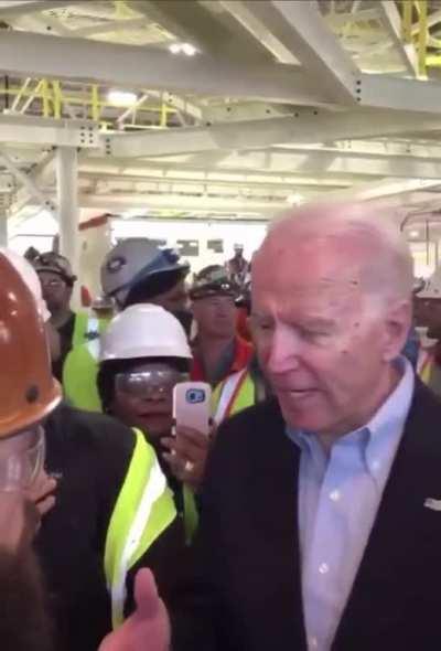 Joe Biden getting angry today