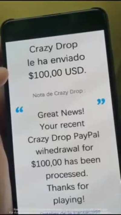 Crazy Drop Scam Ad