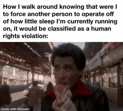 Currently on my 2nd all nighter in 3 days, pray for me