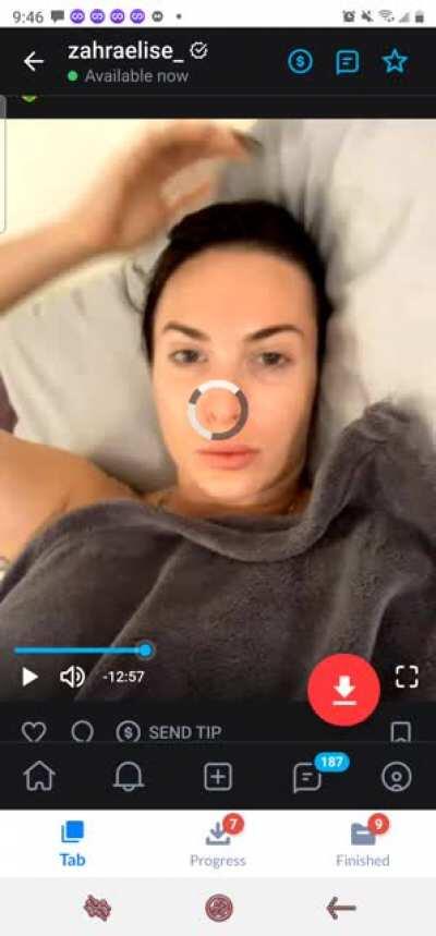 grabbed all her new shit