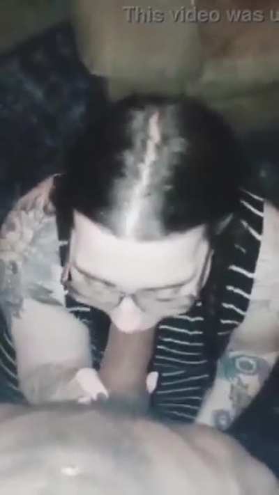 White mom put her baby to sleep and then had her pussy stretched by Nigga. She's tall and gets on her knees for Chad and his huge black cock.