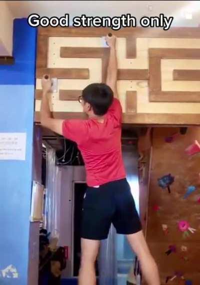 Solving this maze requires a lot of strength