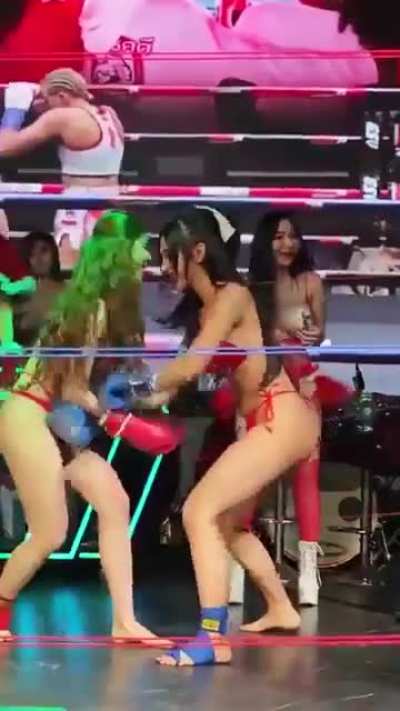 Asian Mistletoe and Missile Ho Ho Hoes 🎄 in Beijing Beatdown 👊