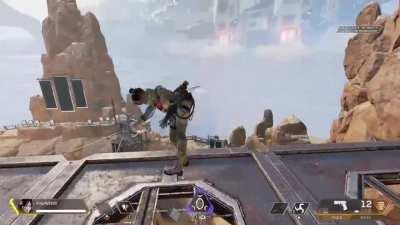 Superhero landing with emote hop :)