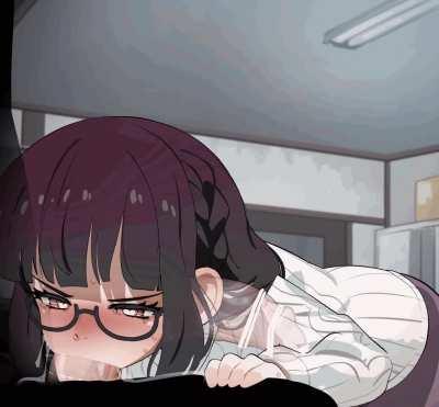 Deepthroat In The Office