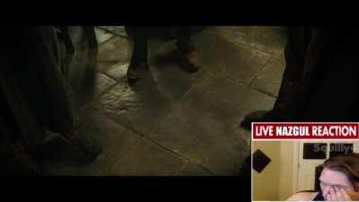 nazgul live reaction to frodo putting on the ring