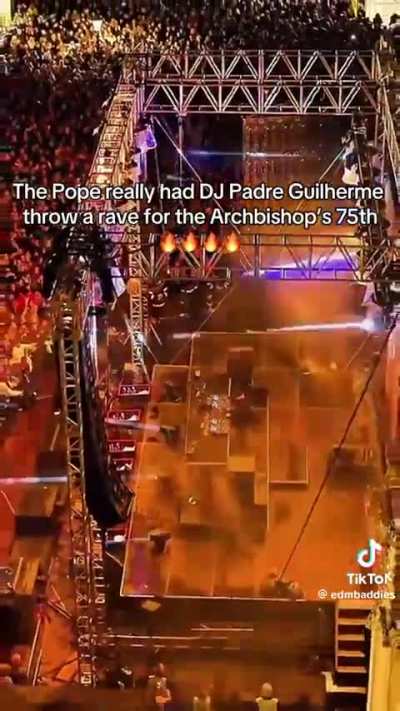 The pope threw a rave for the archbishop’s 75th birthday.