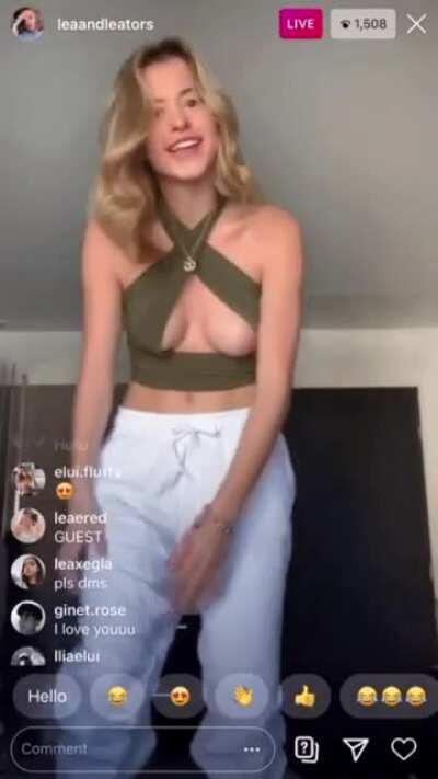 Lea Elui Intentional Nip Slip