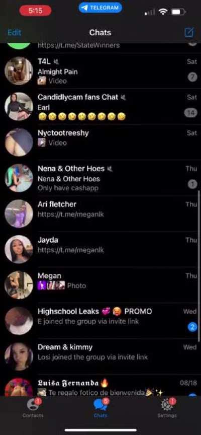 tele groups for $5 over 1000+ vids dm me