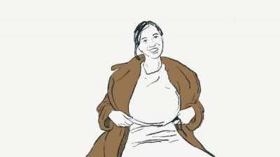 [Fan Art OC] Rotoscope animation flashing on the train